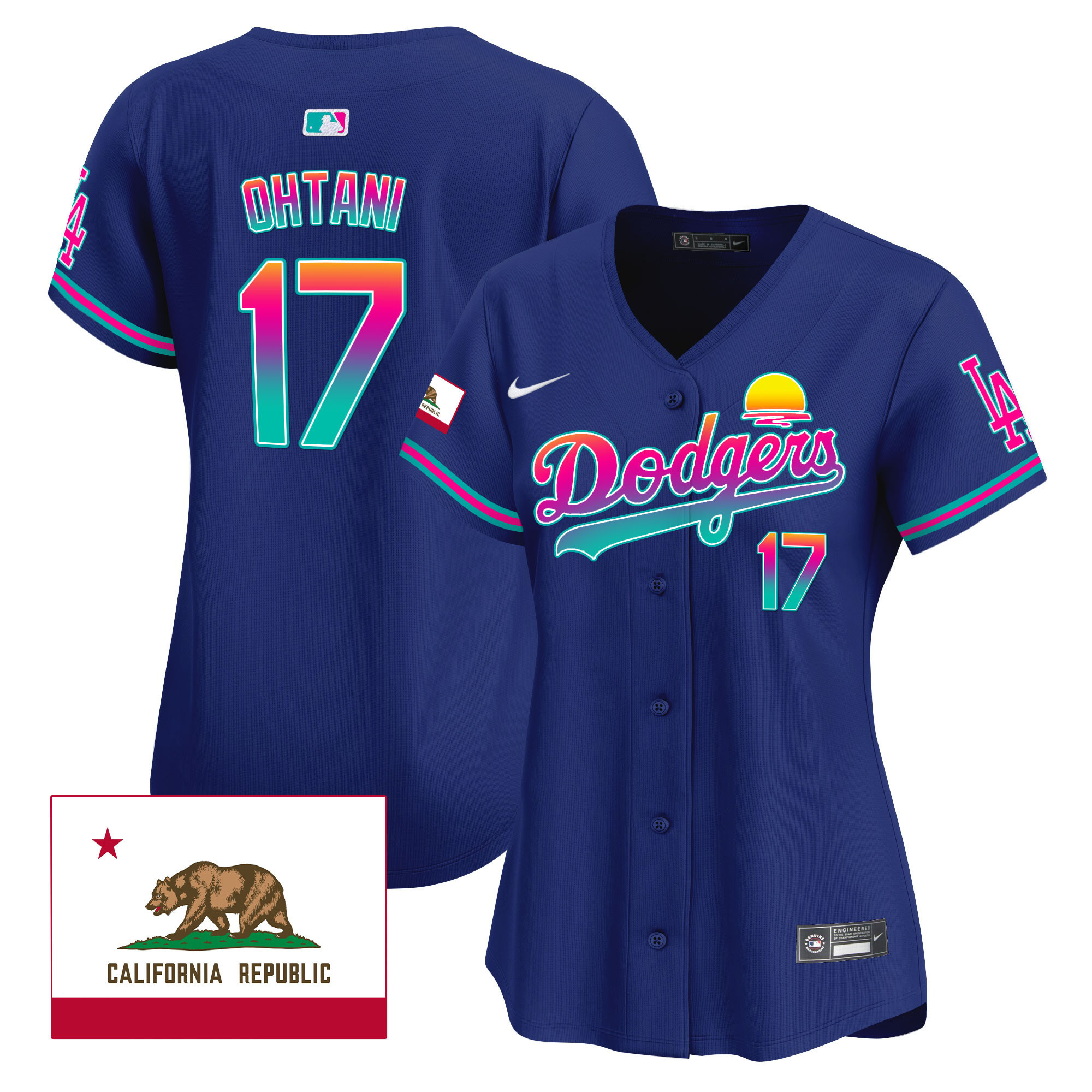 Women's Dodgers 2024 Los Angeles City Style Vapor Premier Limited Jersey - All Stitched - Image 17