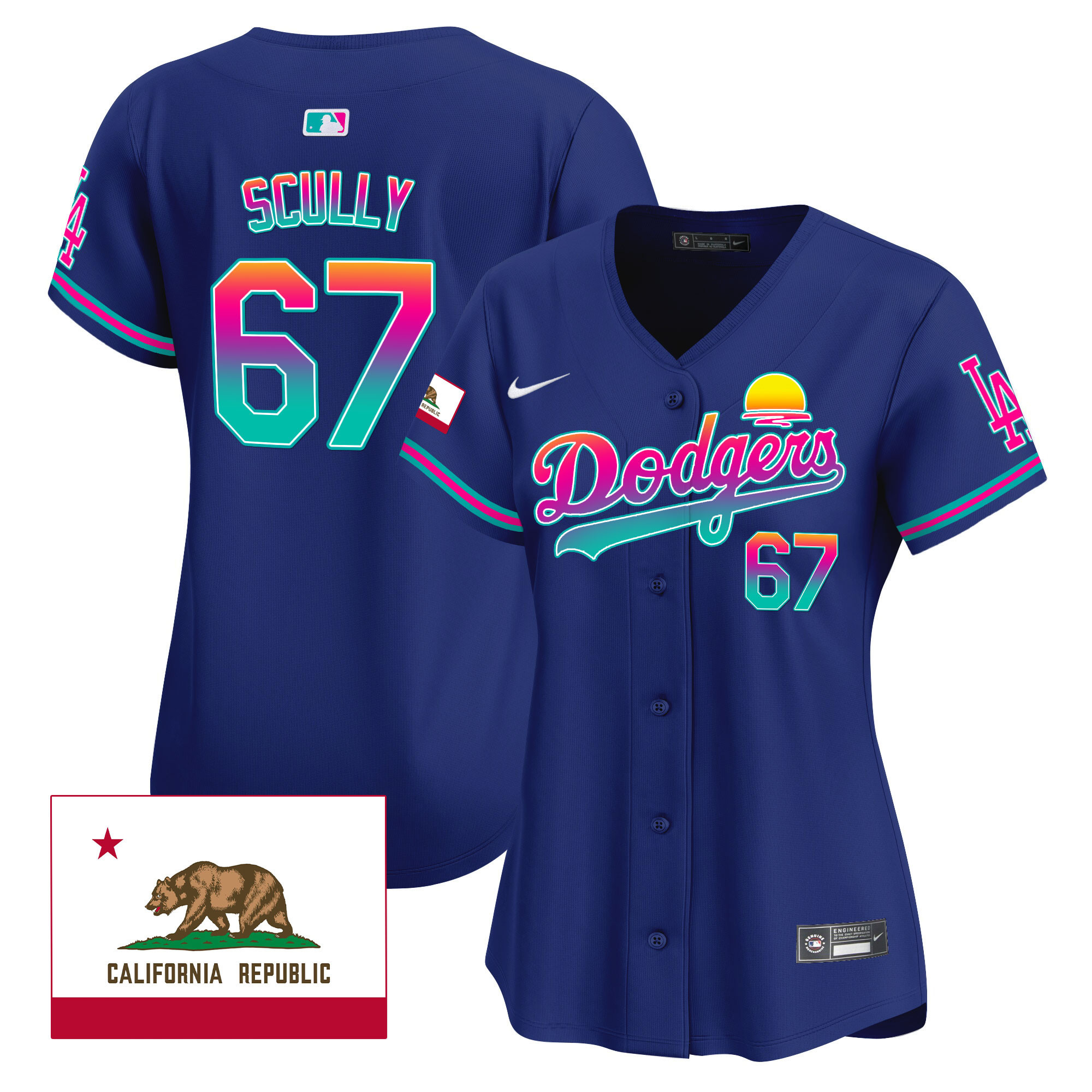 Women's Dodgers 2024 Los Angeles City Style Vapor Premier Limited Jersey - All Stitched - Image 21