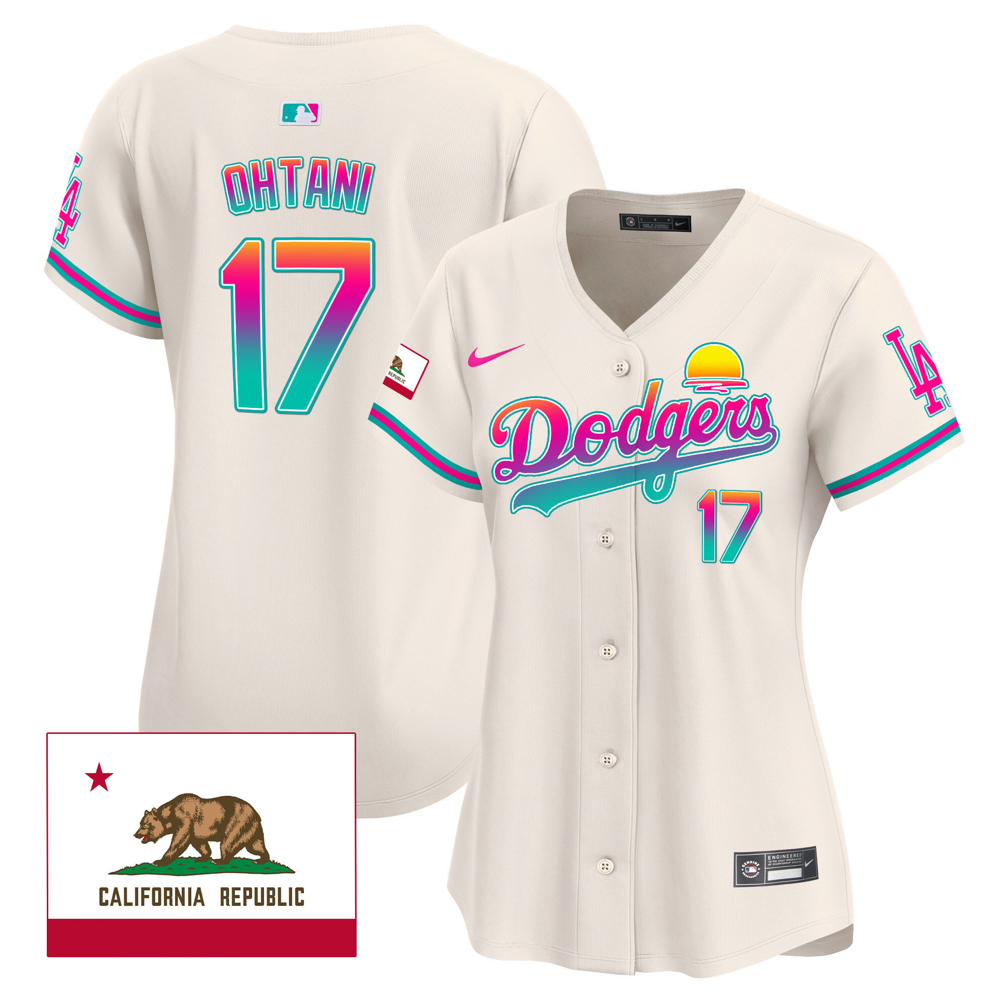Women's Dodgers 2024 Los Angeles City Style Vapor Premier Limited Jersey - All Stitched - Image 25