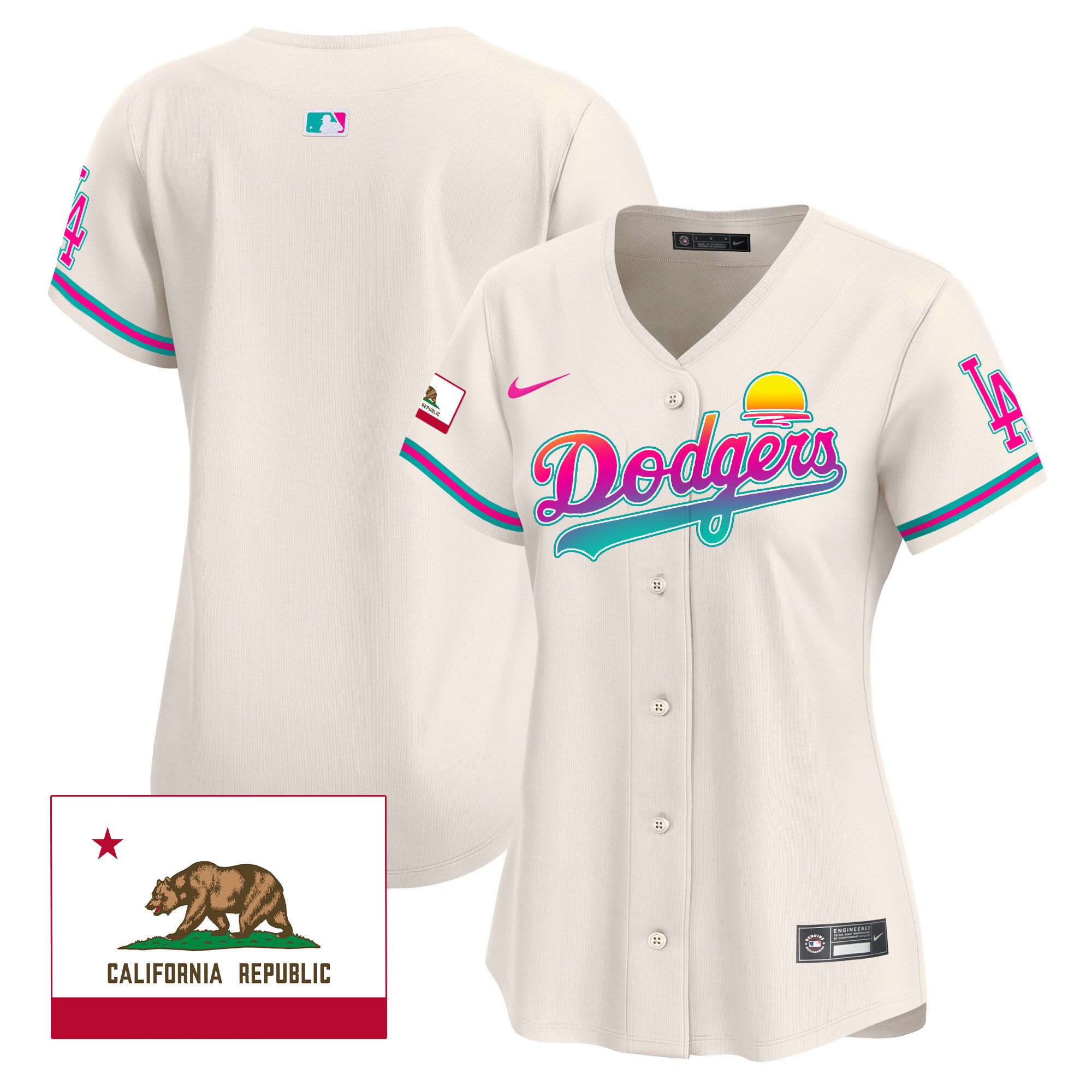 Women's Dodgers 2024 Los Angeles City Style Vapor Premier Limited Jersey - All Stitched - Image 32