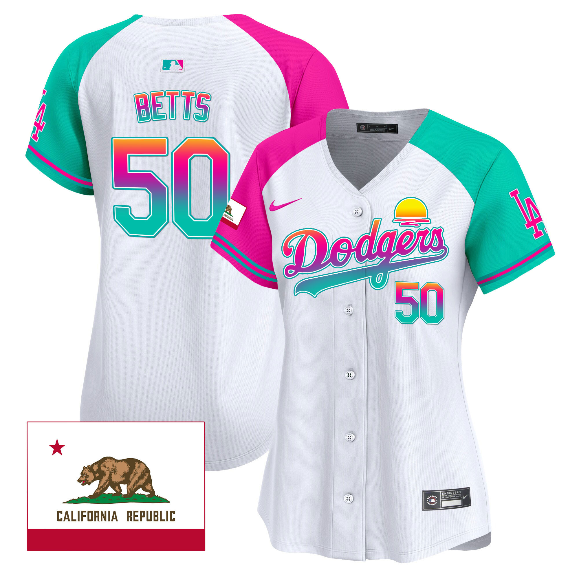 Women's Dodgers 2024 Los Angeles City Style Vapor Premier Limited Jersey - All Stitched - Image 35