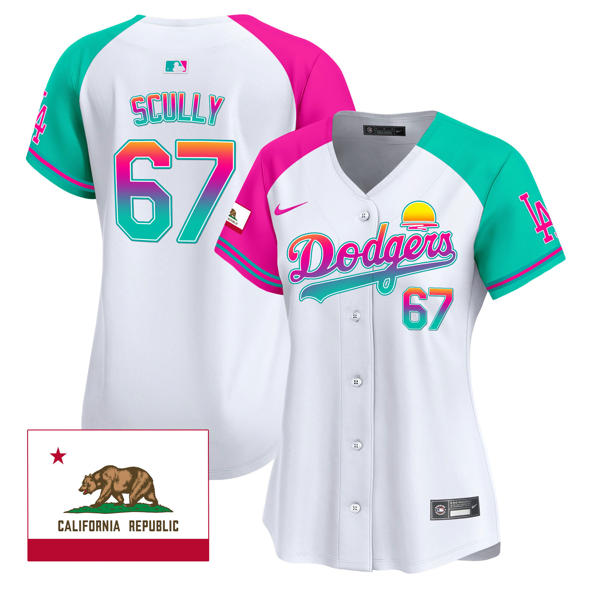 Women's Dodgers 2024 Los Angeles City Style Vapor Premier Limited Jersey - All Stitched - Image 37
