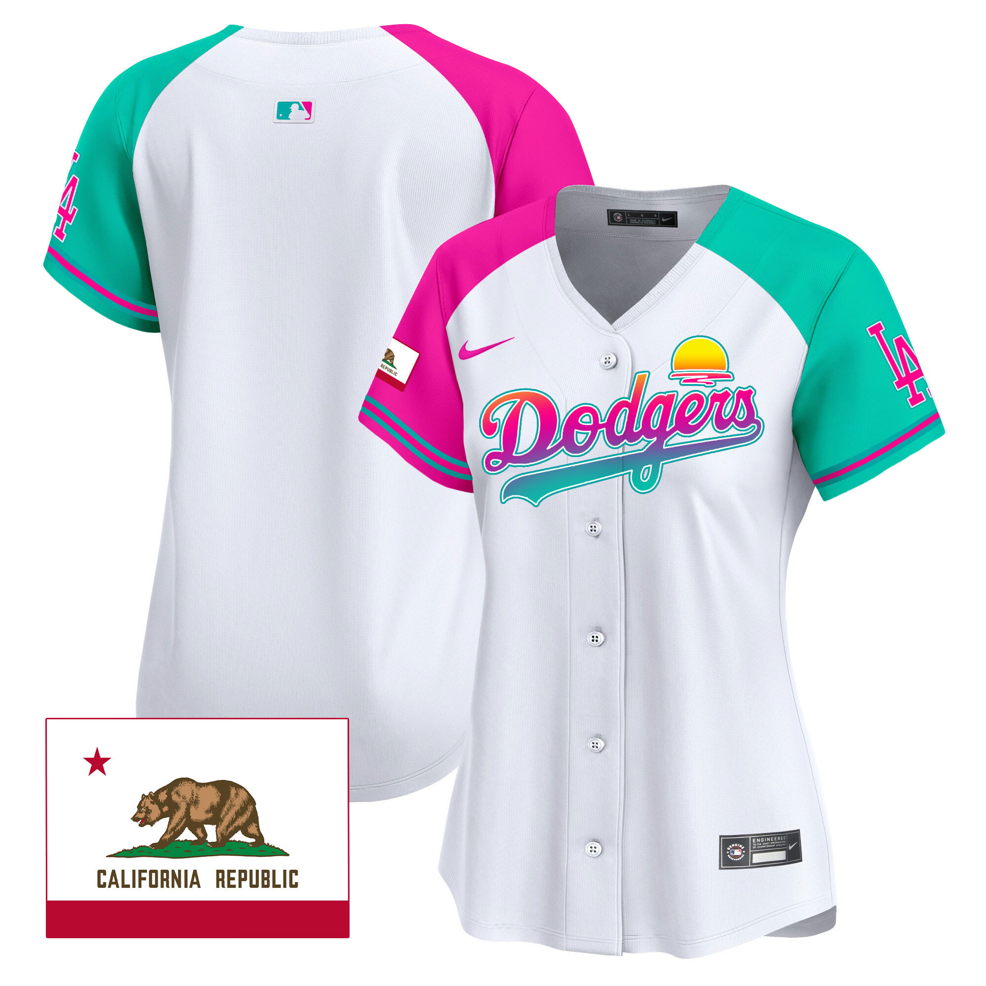 Women's Dodgers 2024 Los Angeles City Style Vapor Premier Limited Jersey - All Stitched - Image 40