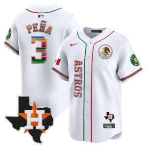 Men's Houston Astros Mexico Vapor Premier Limited Jersey V4 - All Stitched