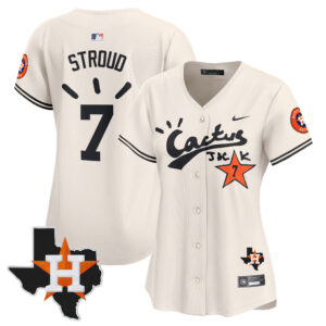 Women's Houston Astros Cactus Jack Patch Vapor Premier Limited Jersey V10 - Stitched