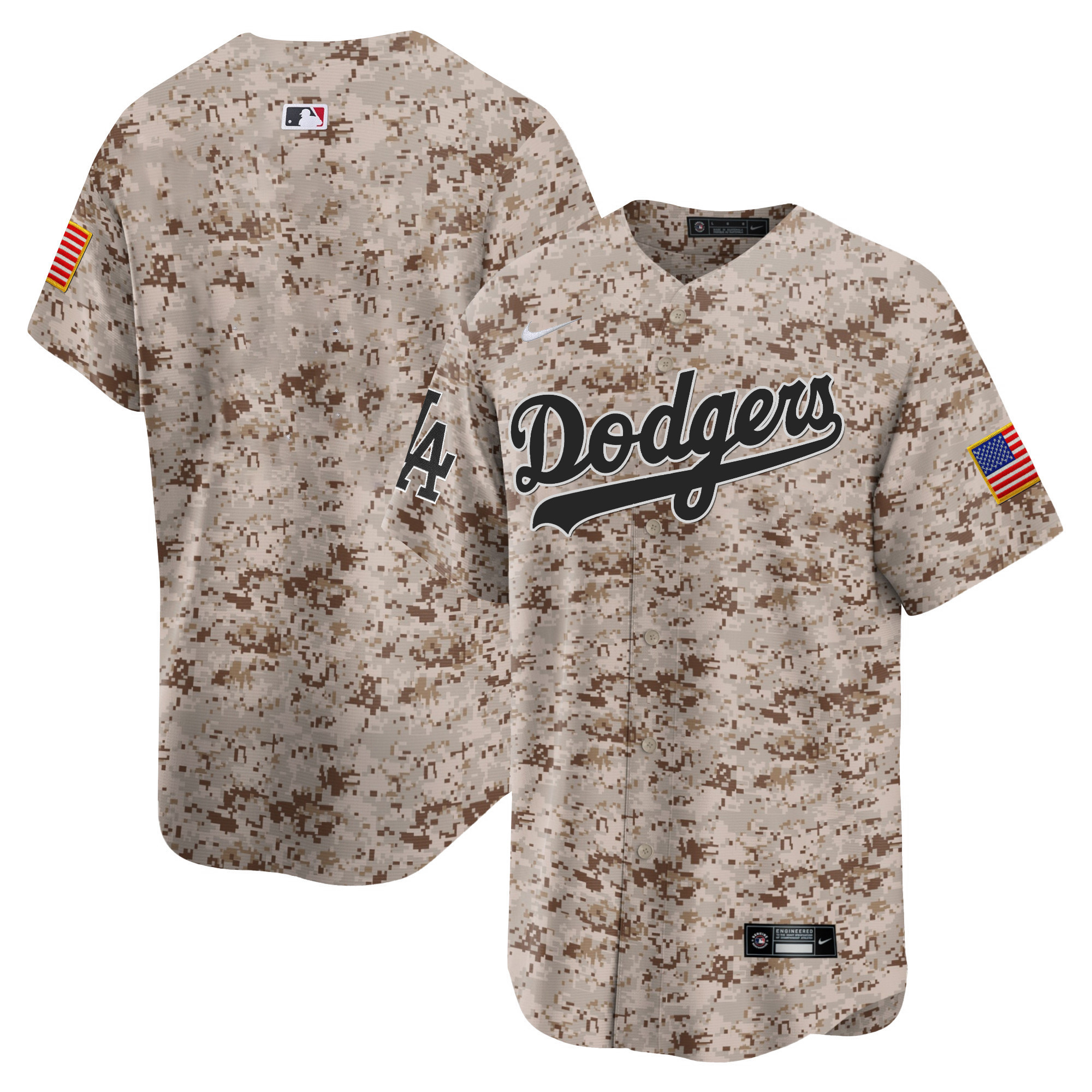 Men's Dodgers USMC Alternate Vapor Premier Limited Jersey - All Stitched - Image 20