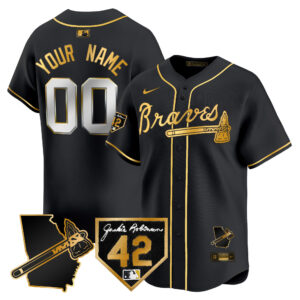 Atlanta Braves 2024 Robinson & Georgia Patch Vapor Premier Limited Custom Jersey - All Stitched