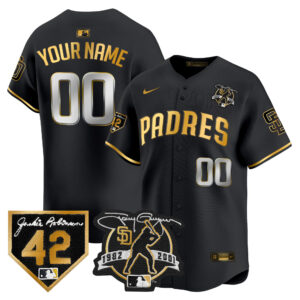 Padres 2024 Tony Gwynn & Robinson Patch Vapor Premier Limited Custom Jersey – All Stitched
