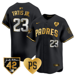 Men's Padres 2024 “For Peter” & Robinson Patch Vapor Premier Limited Jersey – All Stitched