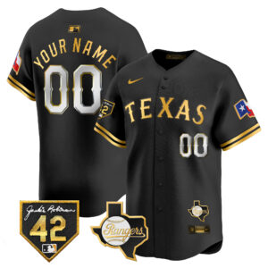 Texas Rangers 2024 Jackie Robinson Patch Vapor Premier Limited Custom Jersey - All Stitched