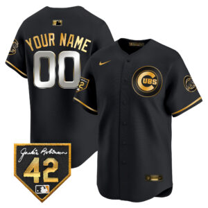 Chicago Cubs 2024 Jackie Robinson Patch Vapor Premier Limited Custom Jersey V2 - All Stitched