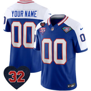 Bills 1994 Throwback O.J. Simpson Patch Vapor Limited Custom Jersey - All Stitched