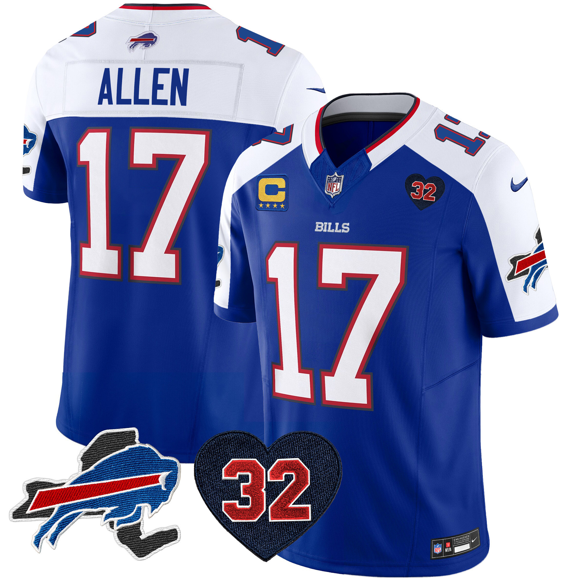 Men's Bills O.J. Simpson Patch Vapor Limited Jersey - All Stitched - Image 9