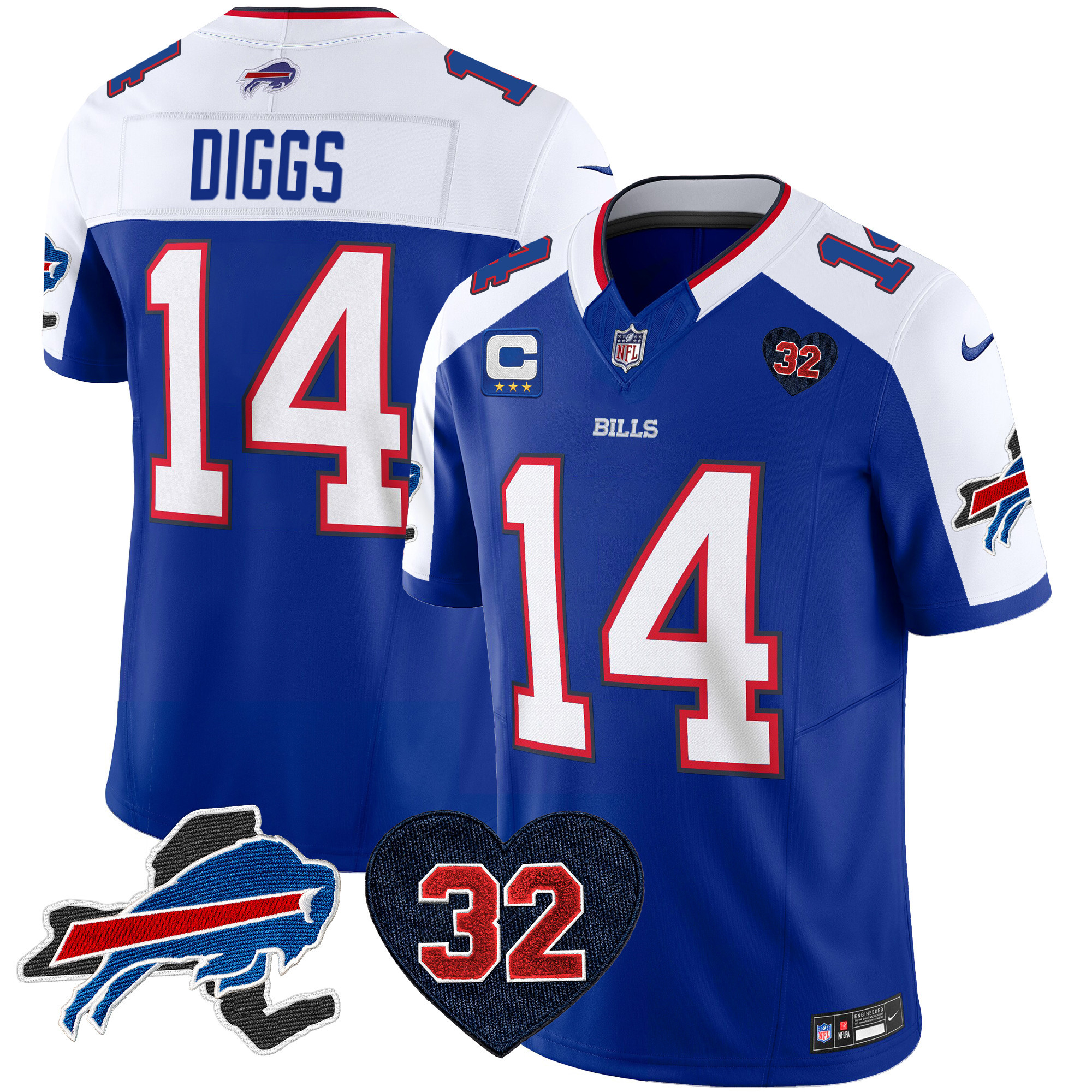 Men's Bills O.J. Simpson Patch Vapor Limited Jersey - All Stitched - Image 11