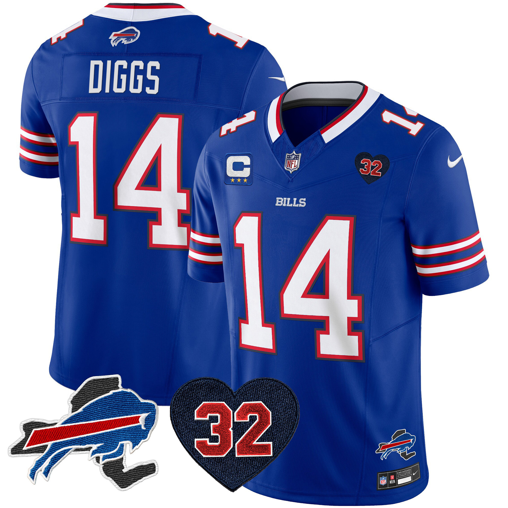 Men's Bills O.J. Simpson Patch Vapor Limited Jersey - All Stitched - Image 18
