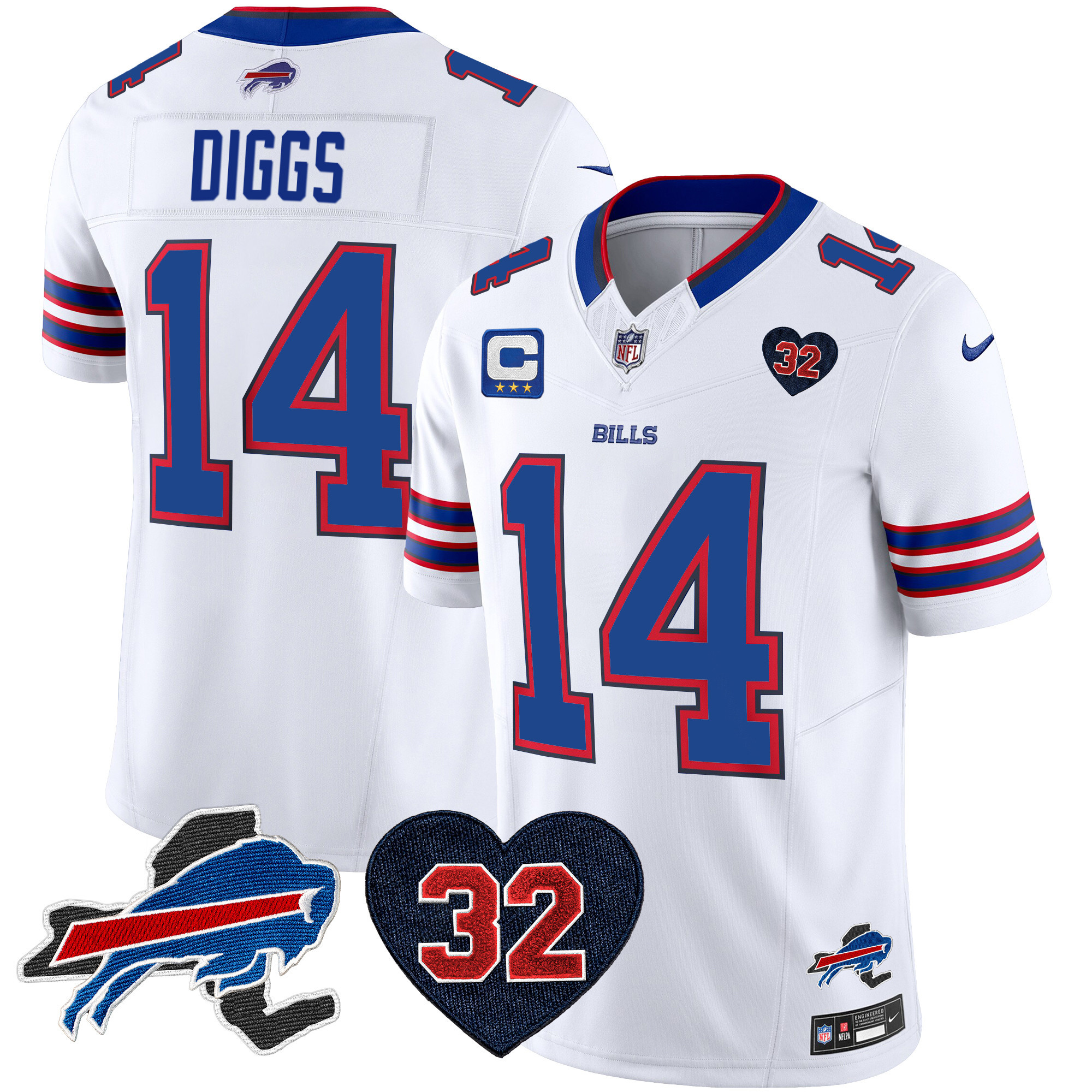 Men's Bills O.J. Simpson Patch Vapor Limited Jersey - All Stitched - Image 32