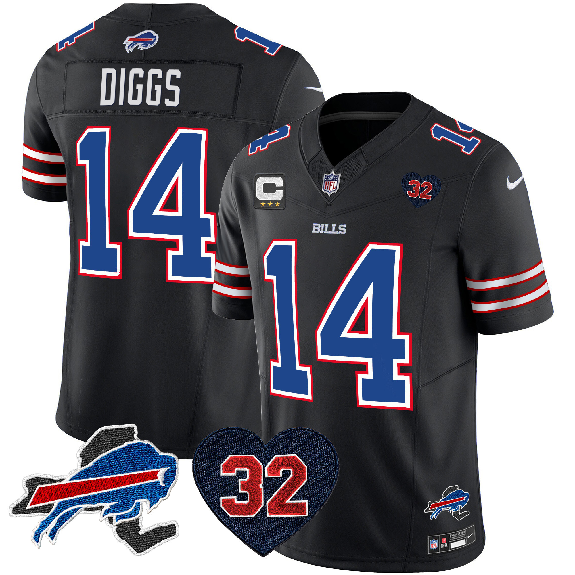 Men's Bills O.J. Simpson Patch Vapor Limited Jersey - All Stitched - Image 39