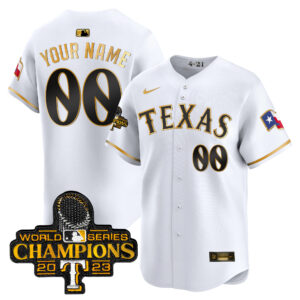 Texas Rangers 2023 World Series Champions City Connect Vapor Premier Limited Custom Jersey - All Stitched