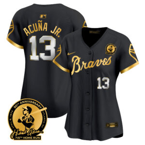 Women's Atlanta Braves Throwback 1974 - 1982 Vapor Premier Limited Jersey - All Stitched