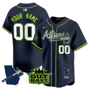 Atlanta Braves Atliens Vapor Premier Limited Custom Jersey V2 - All Stitched