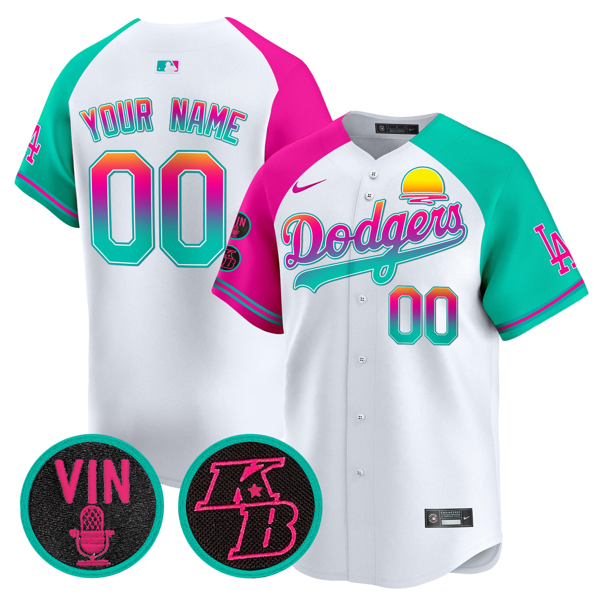 Dodgers 2024 Los Angeles City Style Vapor Premier Limited Custom Jersey V2 - All Stitched - Image 5