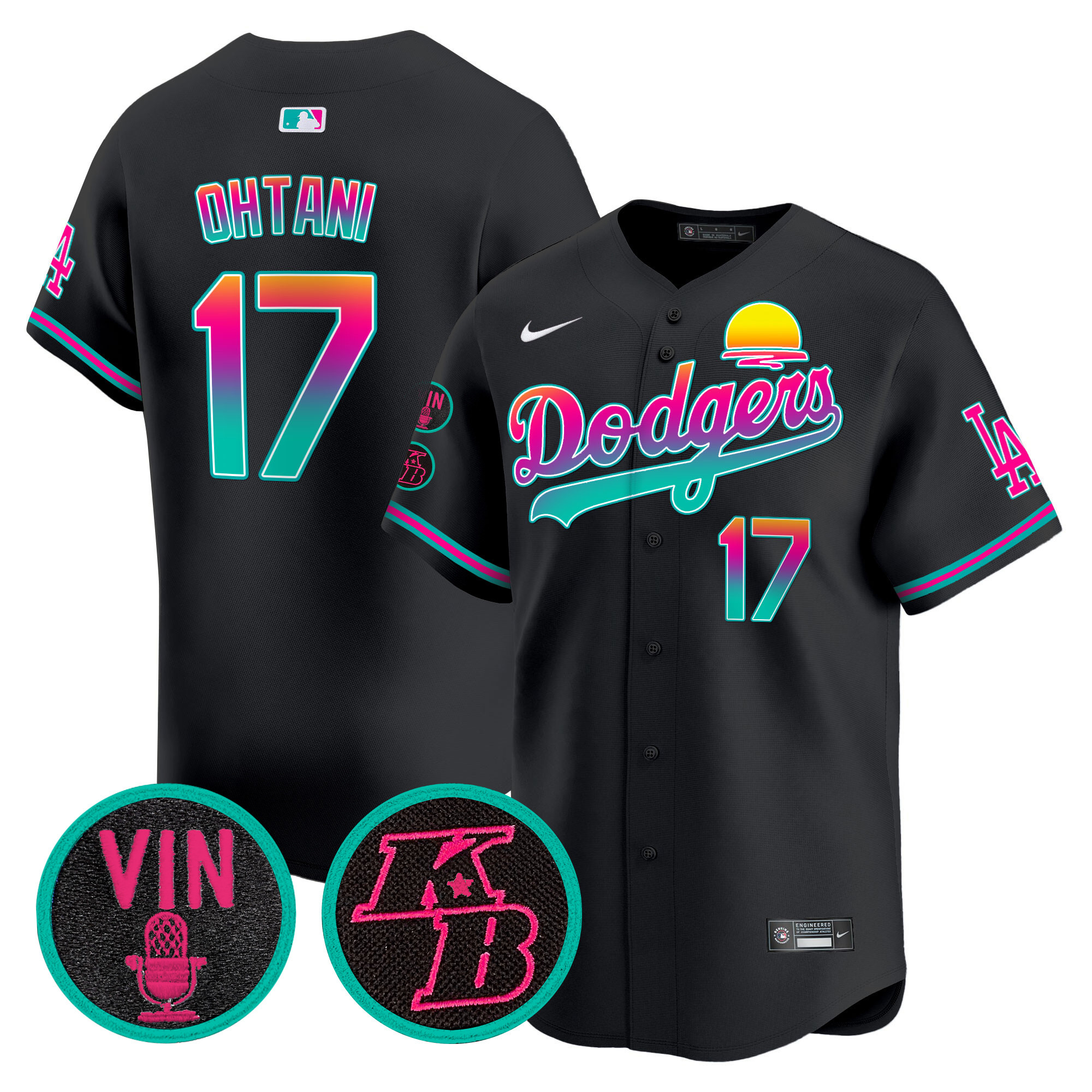Men's Dodgers 2024 Los Angeles City Style Vapor Premier Limited Jersey V2 - All Stitched - Image 9