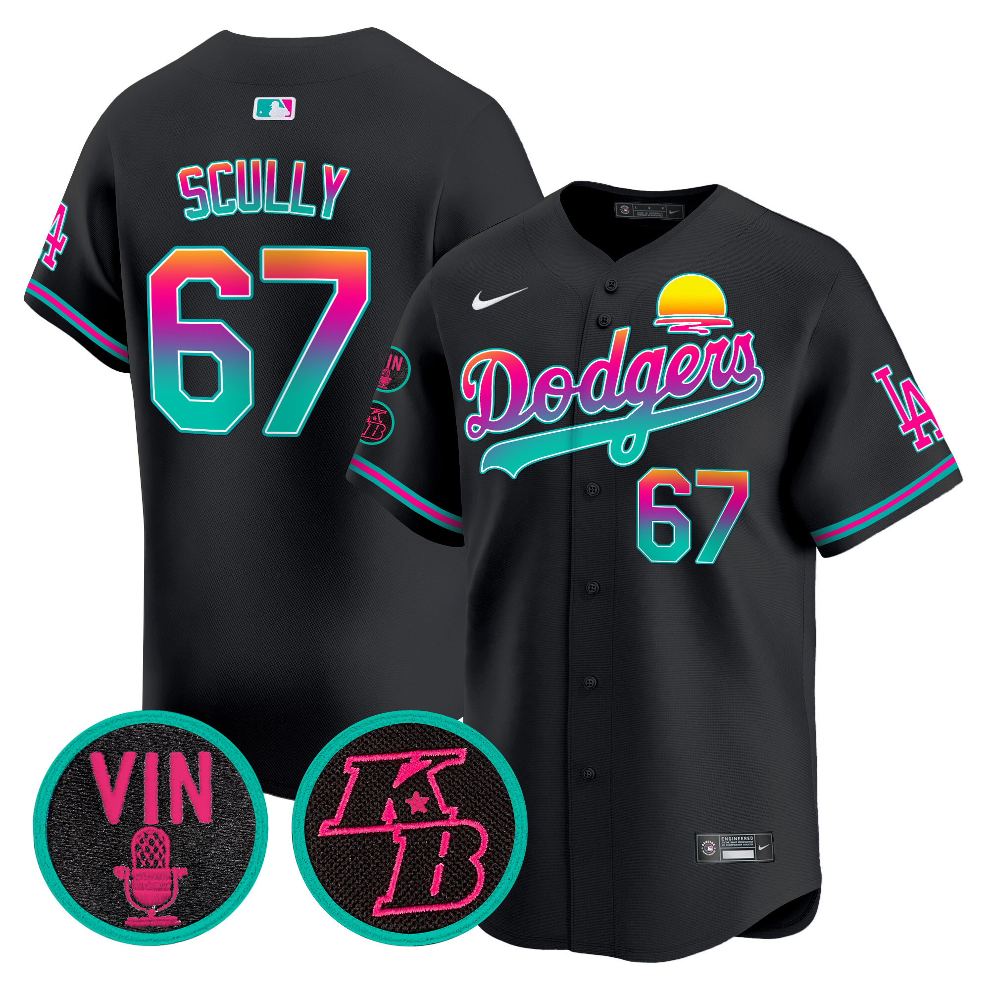 Men's Dodgers 2024 Los Angeles City Style Vapor Premier Limited Jersey V2 - All Stitched - Image 13