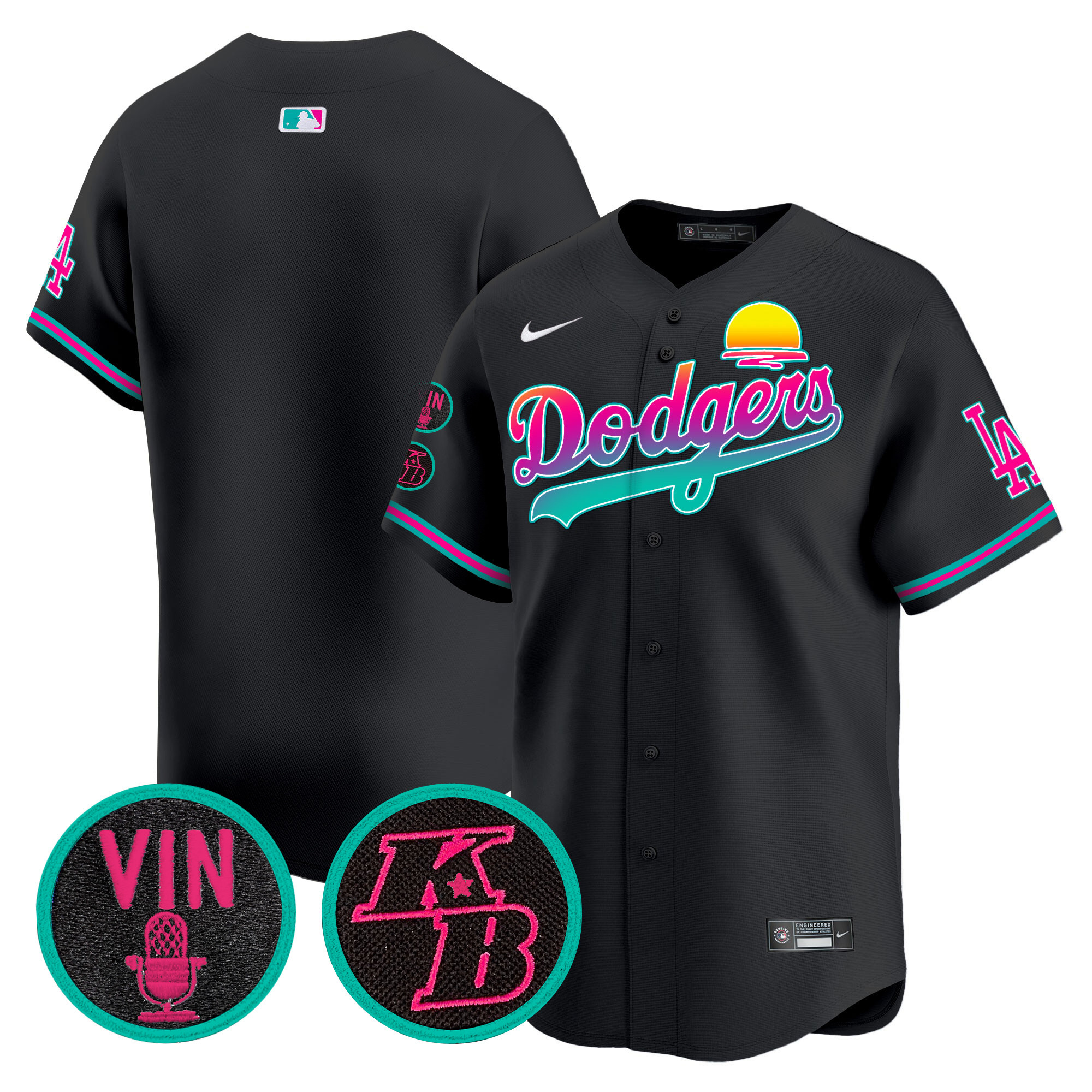 Men's Dodgers 2024 Los Angeles City Style Vapor Premier Limited Jersey V2 - All Stitched - Image 16
