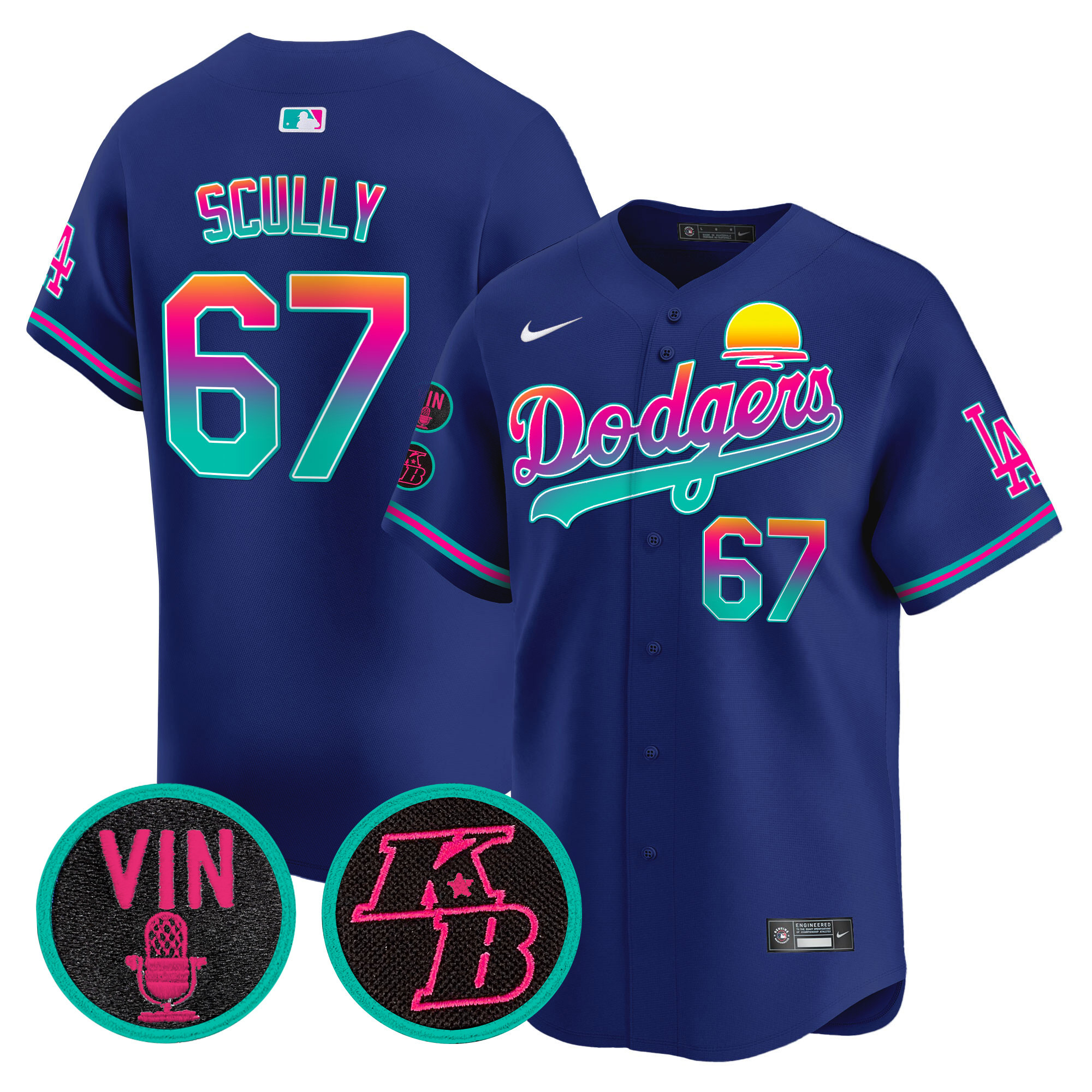 Men's Dodgers 2024 Los Angeles City Style Vapor Premier Limited Jersey V2 - All Stitched - Image 21