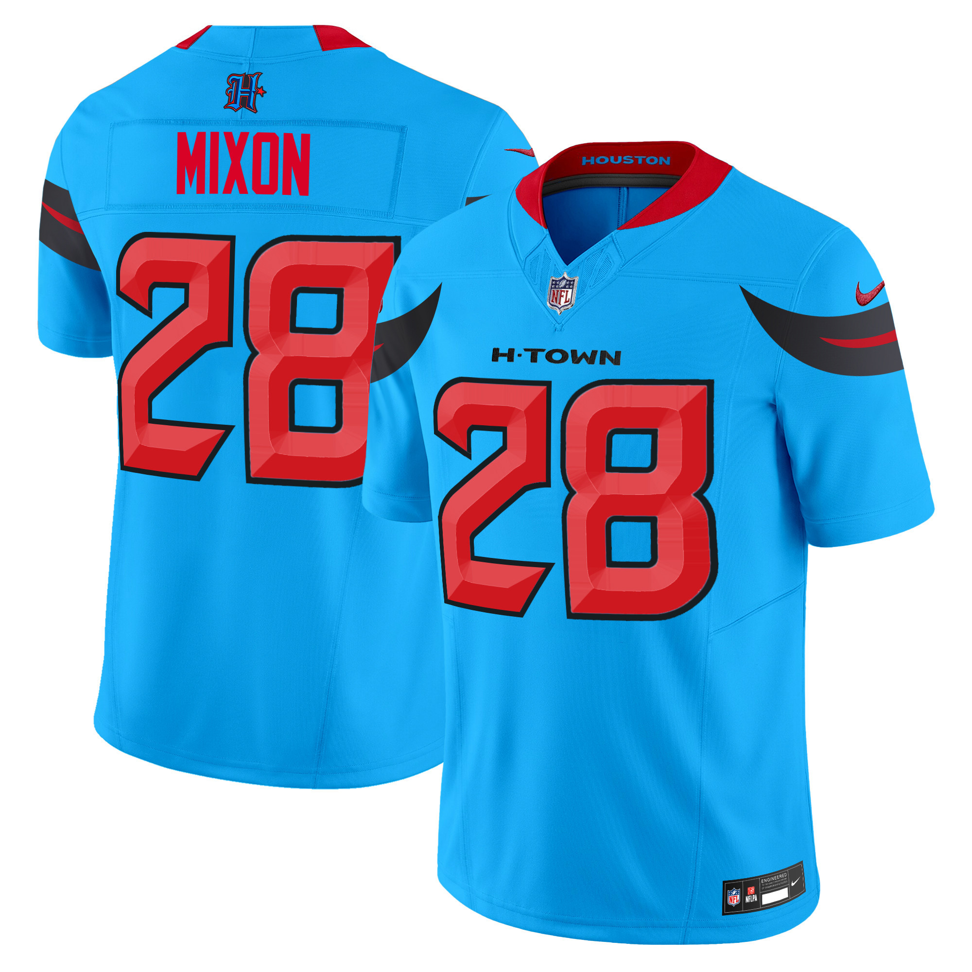 Men's Houston Texans 2024 Vapor Limited Jersey V3 - All Stitched - Image 3