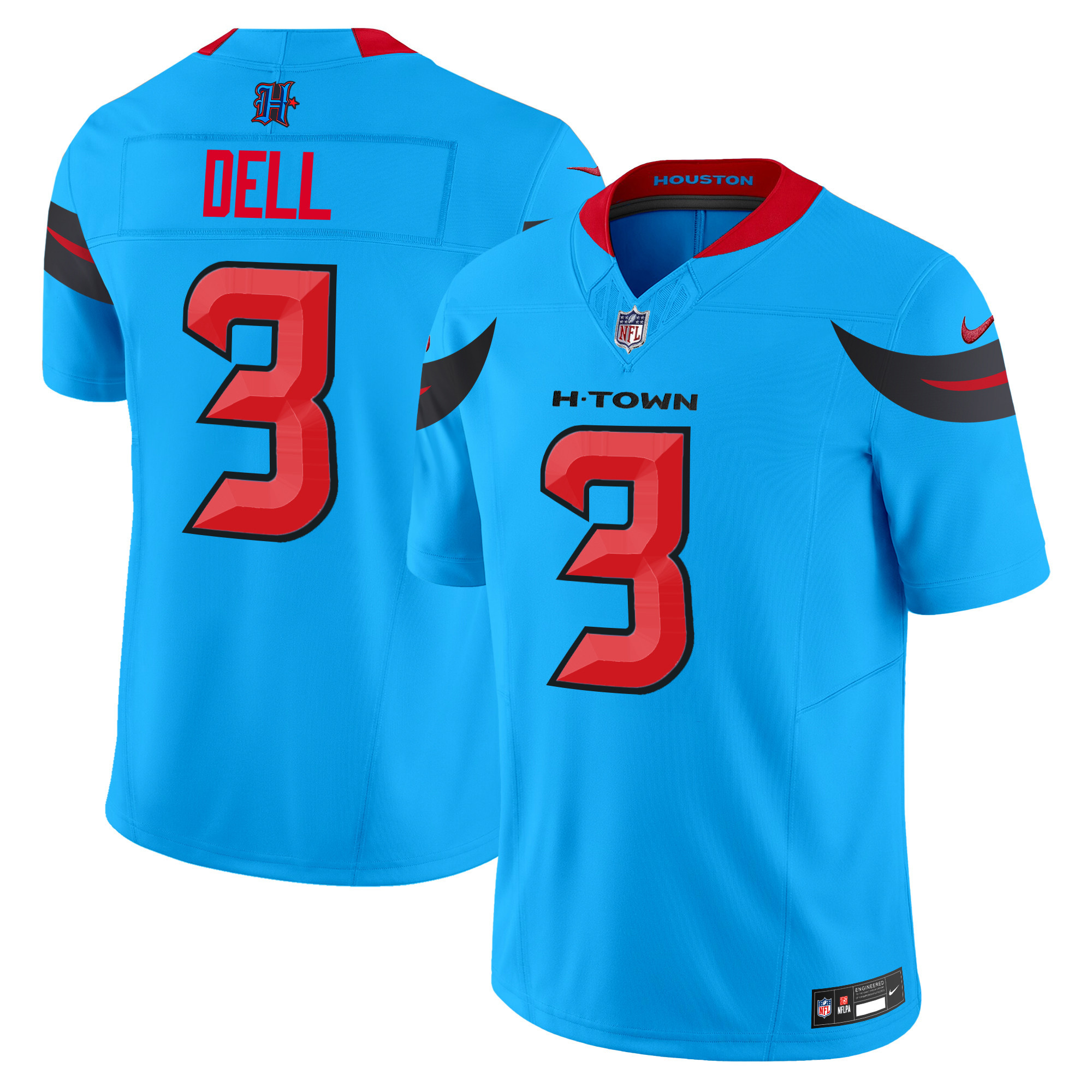 Men's Houston Texans 2024 Vapor Limited Jersey V3 - All Stitched - Image 4