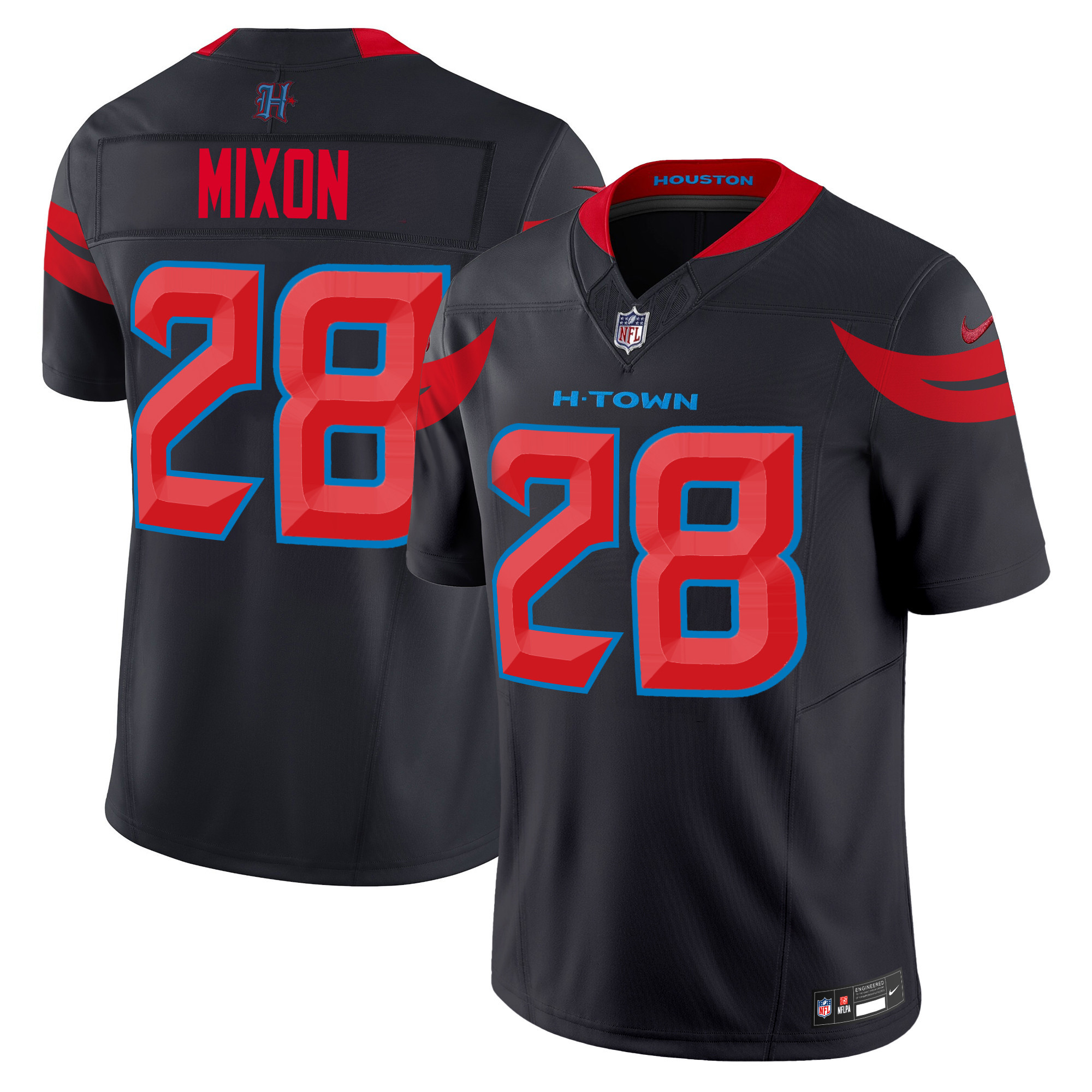 Men's Houston Texans 2024 Vapor Limited Jersey V3 - All Stitched - Image 11