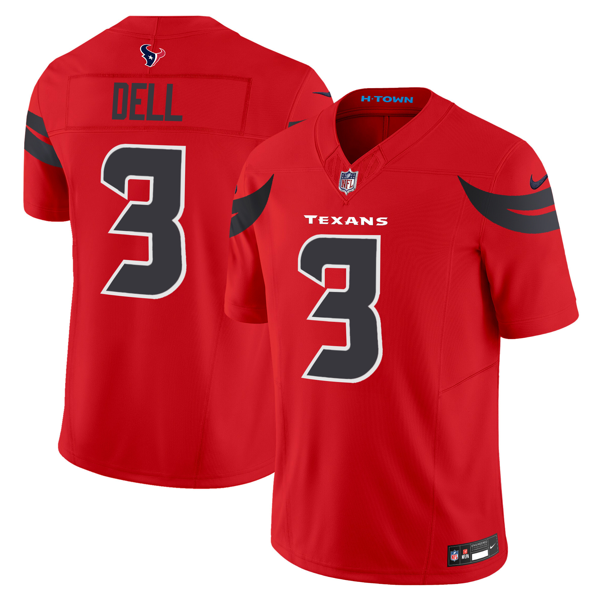 Men's Houston Texans 2024 Vapor Limited Jersey V3 - All Stitched - Image 20