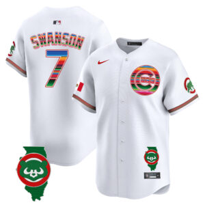 Men's Chicago Cubs Mexico Illinois Patch Vapor Premier Limited Jersey - All Stitched
