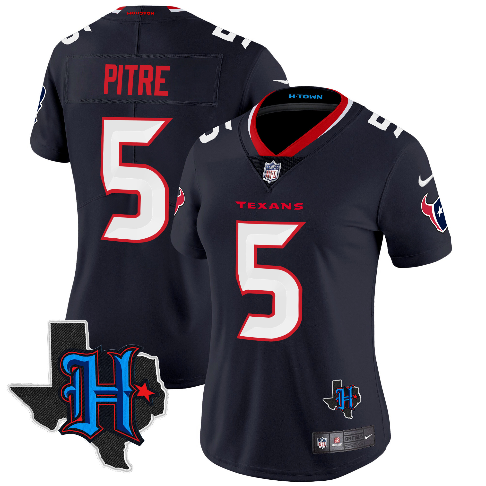Women's Houston Texans 2024 Texas Patch Vapor Limited Jersey - All Stitched - Image 16