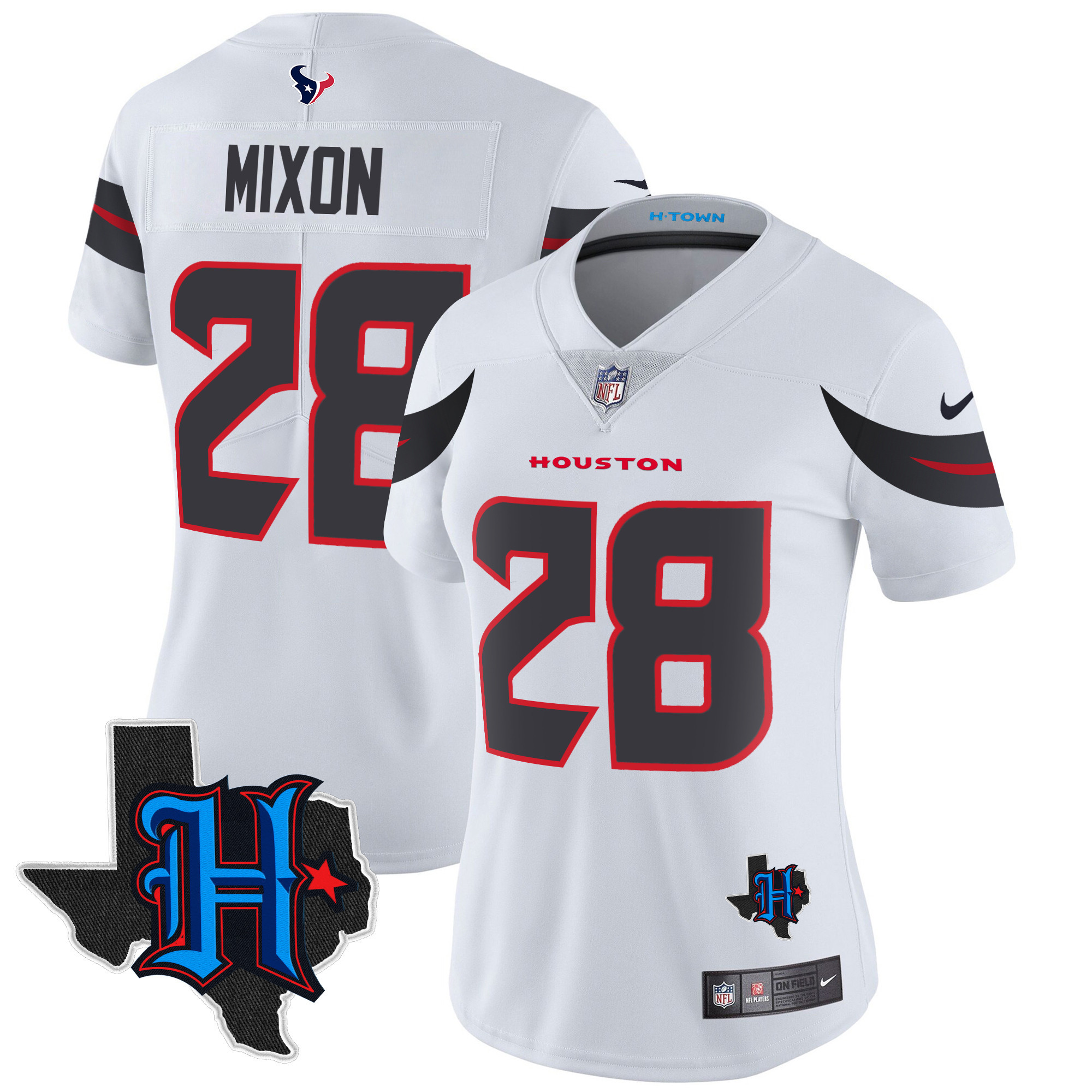 Women's Houston Texans 2024 Texas Patch Vapor Limited Jersey - All Stitched - Image 27