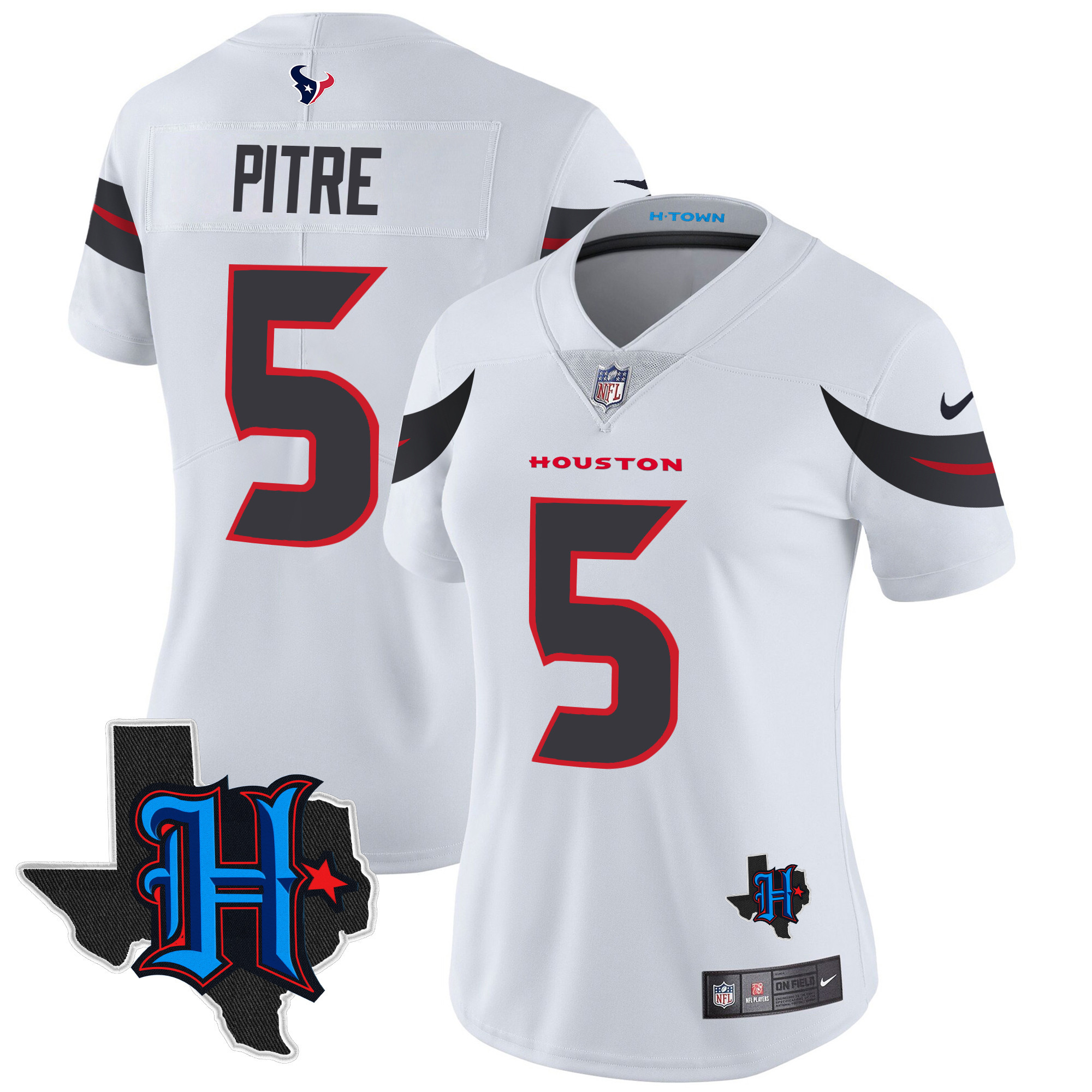 Women's Houston Texans 2024 Texas Patch Vapor Limited Jersey - All Stitched - Image 32