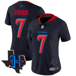Women's Houston Texans 2024 Texas Patch Vapor Limited Jersey - All Stitched