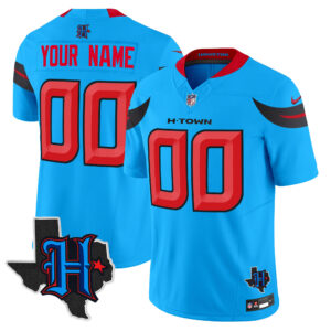 Houston Texans 2024 Texas Patch Vapor Limited Custom Jersey V3 - All Stitched