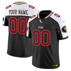 49ers 2024 Gold Vapor Custom Jersey - All Stitched
