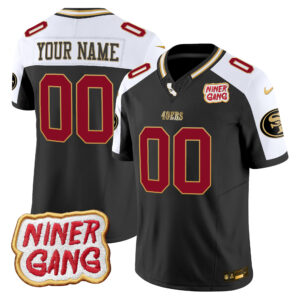 49ers 2024 Niner Gang Patch Vapor Custom Jersey V2 - All Stitched