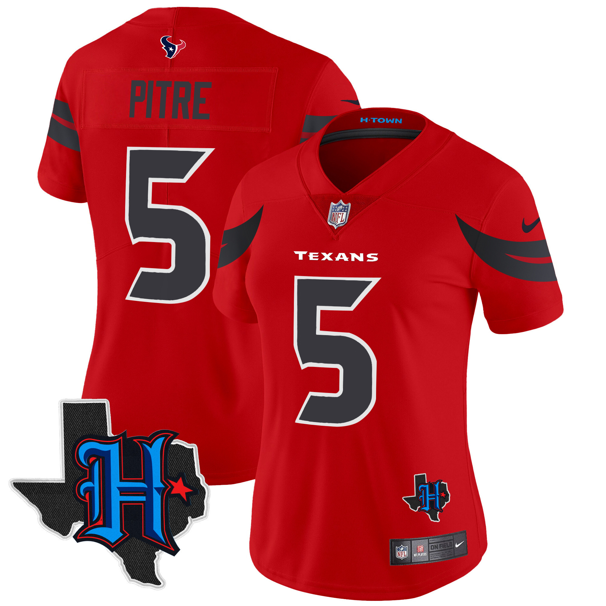 Women's Houston Texans 2024 Texas Patch Vapor Limited Jersey V2 - All Stitched - Image 26