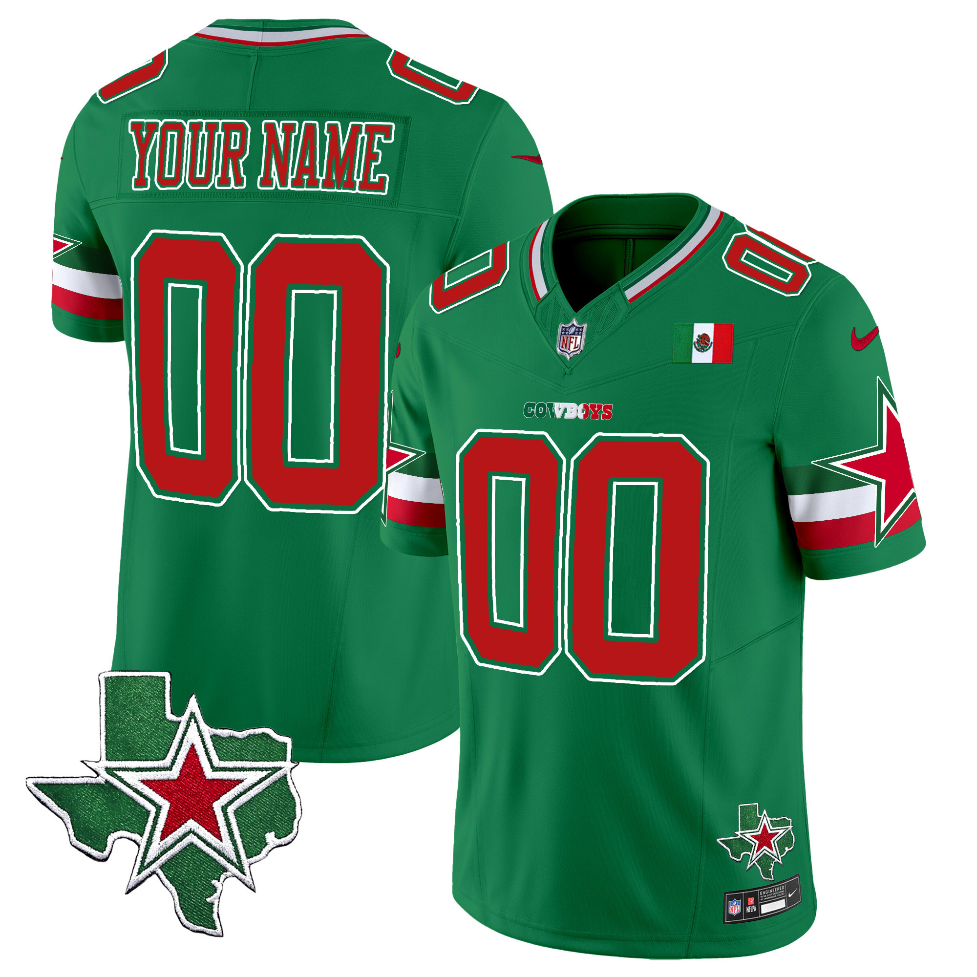 Cowboys 2024 Mexico Vapor Premier Limited Custom Jersey - All Stitched - Image 4