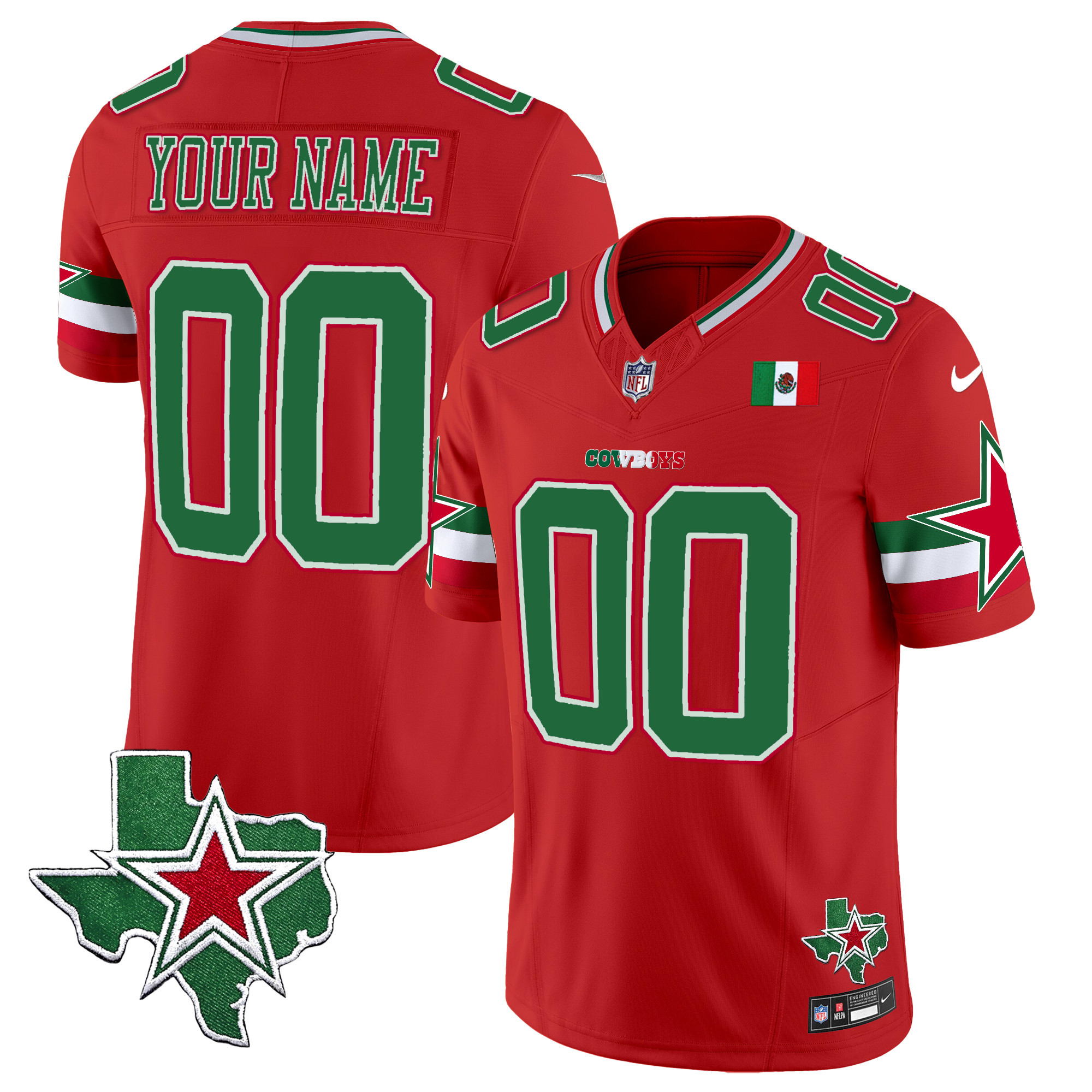 Cowboys 2024 Mexico Vapor Premier Limited Custom Jersey - All Stitched - Image 6