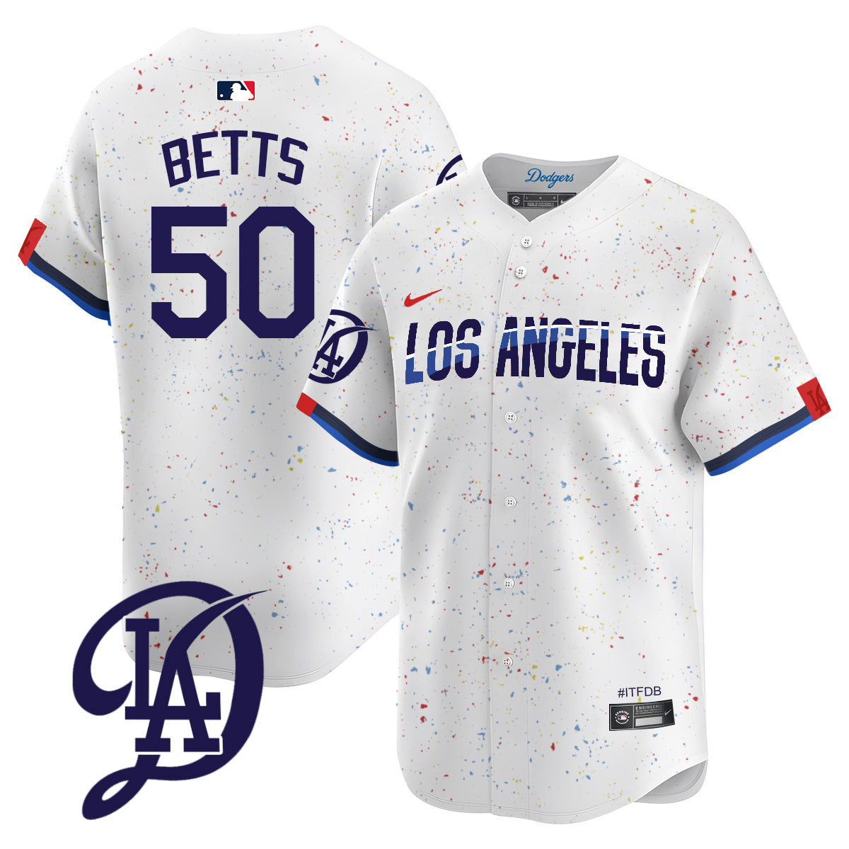 Men's Dodgers 2024 City Connect Vapor Premier Limited Jersey - All Stitched - Image 2