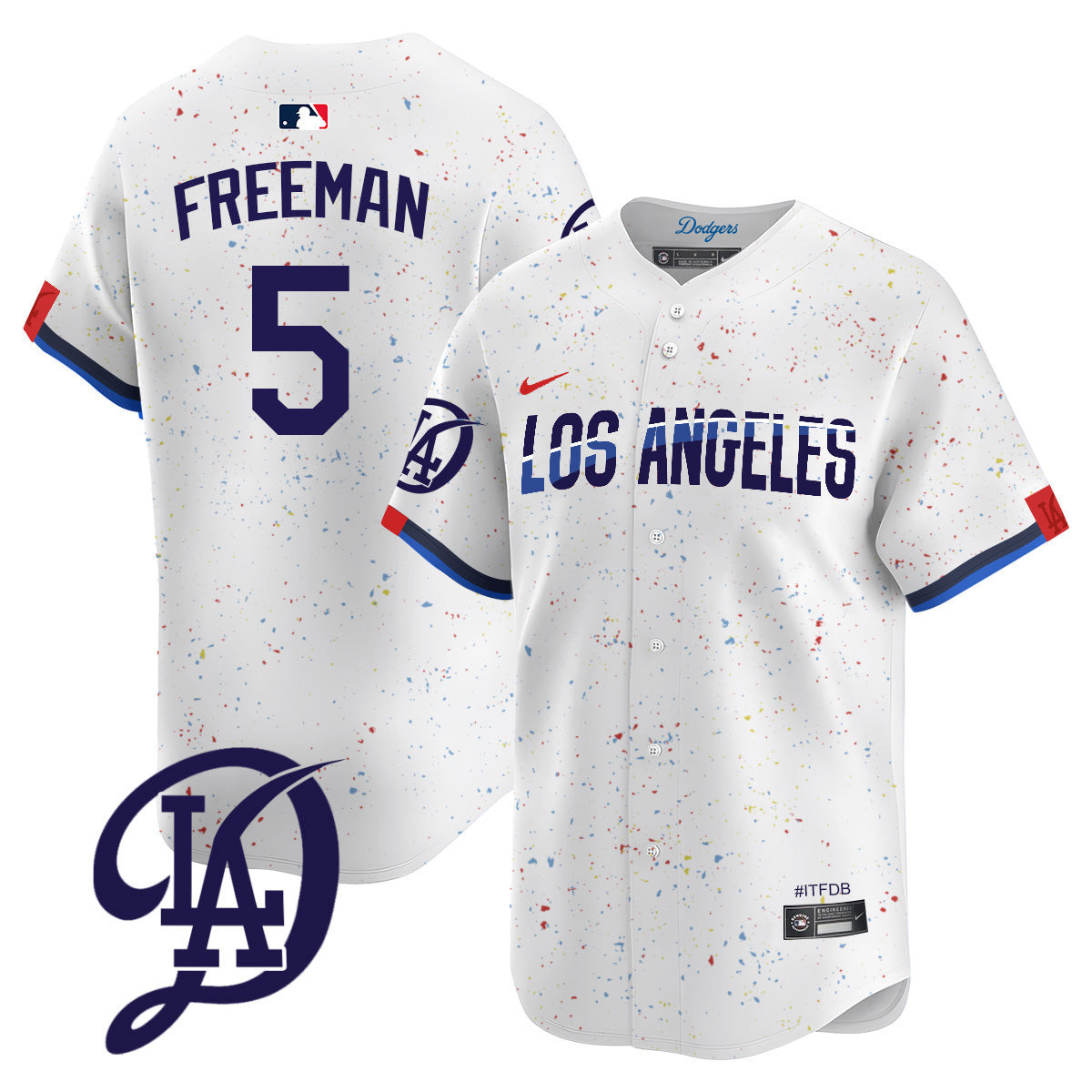 Men's Dodgers 2024 City Connect Vapor Premier Limited Jersey - All Stitched - Image 3