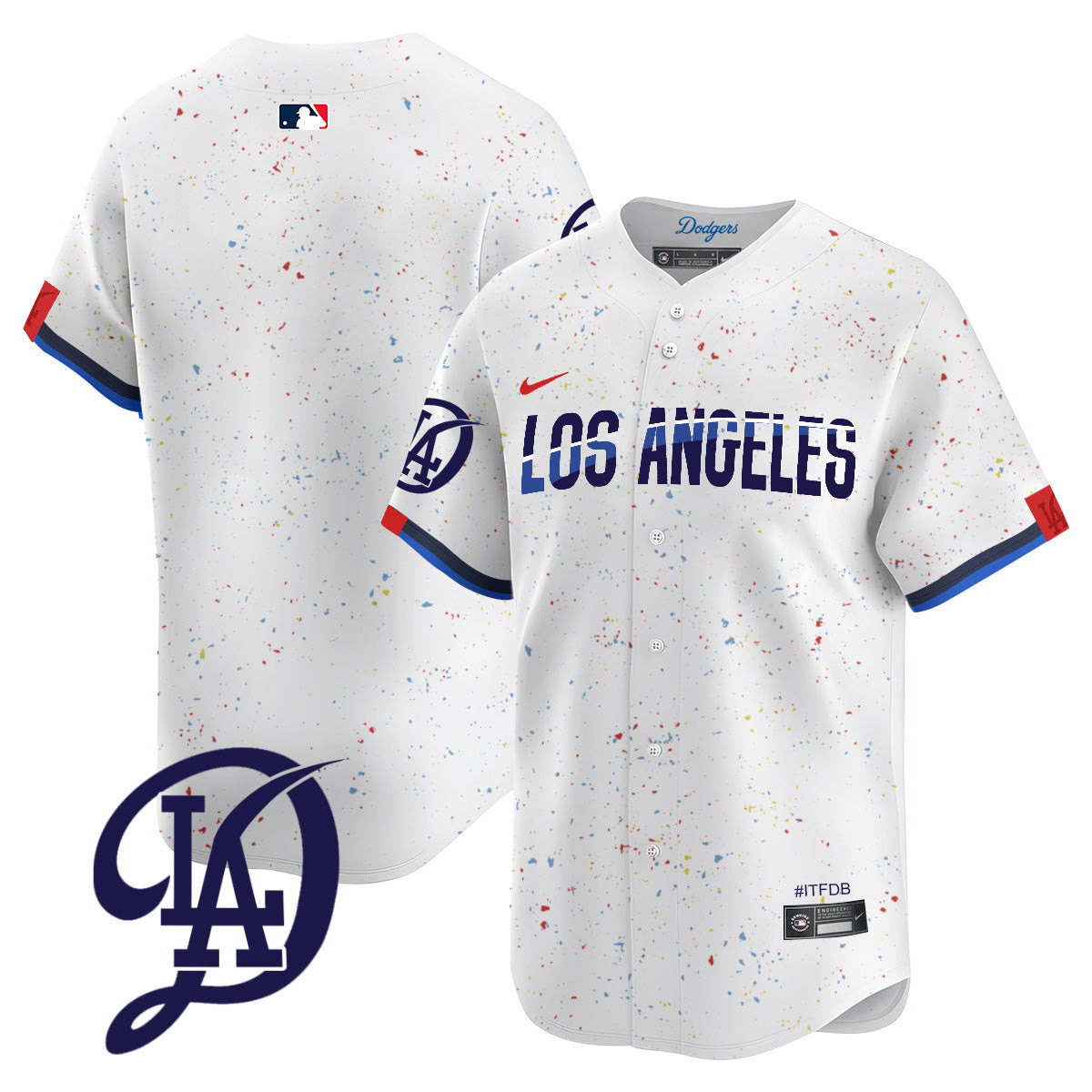 Men's Dodgers 2024 City Connect Vapor Premier Limited Jersey - All Stitched - Image 8