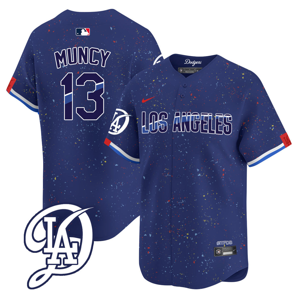 Men's Dodgers 2024 City Connect Vapor Premier Limited Jersey - All Stitched - Image 13