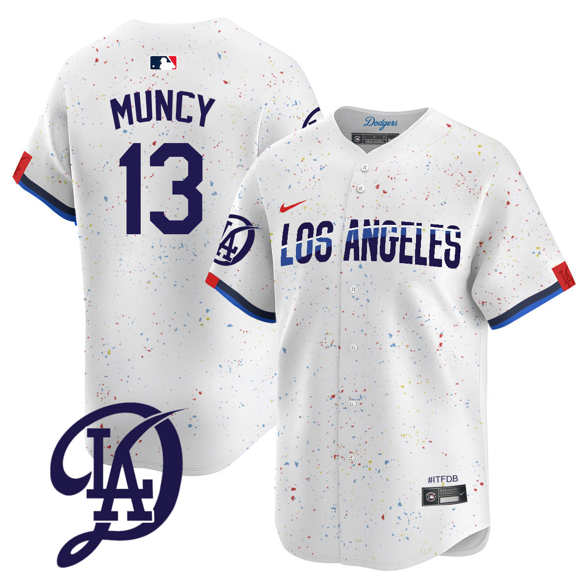 Men's Dodgers 2024 City Connect Vapor Premier Limited Jersey - All Stitched - Image 5
