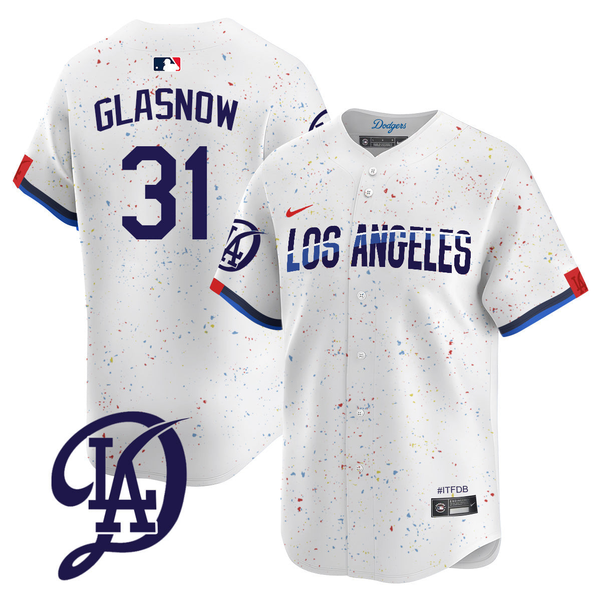 Men's Dodgers 2024 City Connect Vapor Premier Limited Jersey - All Stitched - Image 6